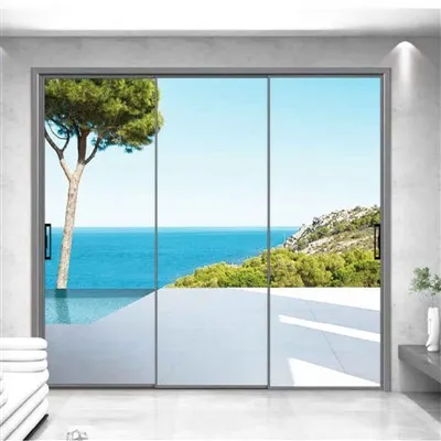 Grandi porte scorrevoli in alluminio